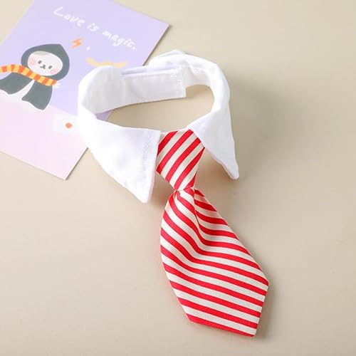 Verstellbare Fliege für Haustiere, eleganter Schal für Hunde, Herren, mit gestreifter Fliege, Krawatte für Katzen, kleine Hunde, Fellpflege, Party, Urlaub, Geburtstag, Hochzeit, Zubehör (Nr. 4, S) Verstellbare Fliege für Haustiere, eleganter Schal für Hunde, Herren, mit gestreifter Fliege, Krawatte für Katzen, kleine Hunde, Fellpflege, Party, Urlaub, Geburtstag, Hochzeit, Zubehör (Nr. 4, S) von DSAoTeng