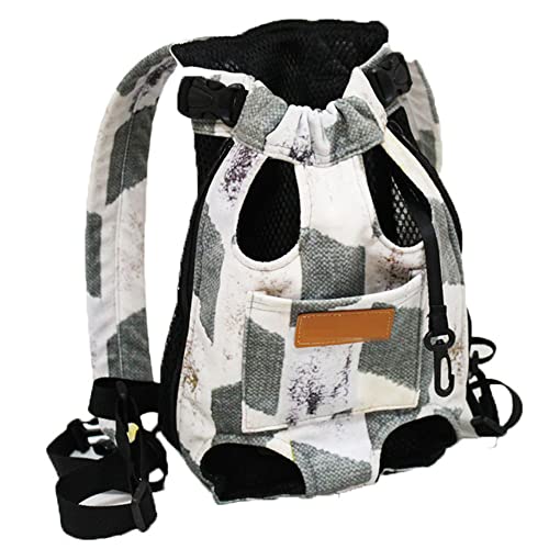 DSHJIE Haustier Rucksack Hund Tragetasche, Haustier Vorne Brust Rucksäcke Hundetragetasche für Hund Katze, Verstellbar Beinen Heraus Rucksäcke Haustier Tragbar Reisetasche, Atmungsaktiv (XXL,A/6) von DSHJIE