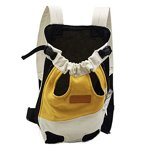 DSHJIE Haustier Rucksack Hund Tragetasche, Haustier Vorne Brust Rucksäcke Hundetragetasche für Hund Katze, Verstellbar Beinen Heraus Rucksäcke Haustier Tragbar Reisetasche, Atmungsaktiv (XXXL,A/3) von DSHJIE