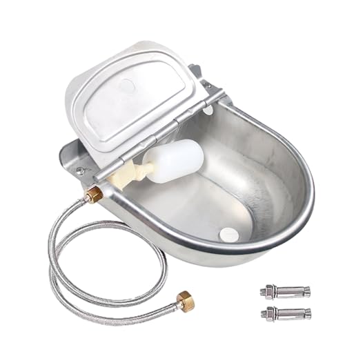 DSOPV Automatische Bewässerungsschale für Viehtiere, automatische Kuh-Trinkwasserschale, 304 Edelstahl, Tier-Bewässerungsschale, Trog, verstellbar, sicher, glatter Edelstahl von DSOPV