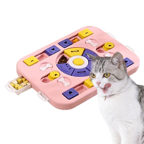 DSOPV Hundefutter-Puzzle-Spielzeug, Haustier-Puzzle-Futterspender, interaktives Leckerli-Puzzle-Spielzeug für IQ-Training und geistige Stimulierung, lustiger langsamer Fütterer (B) von DSOPV
