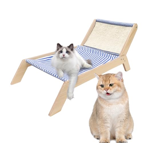 DSOPV Katzenbett, Liegestuhl, Katzenbett, Universal, erhöht, Katzenbetten, Katzenschaukelbett, Holzrahmen, Schaukelstuhl, multifunktional, für Kätzchen, Welpen, Kaninchen, Häschen und Kleintiere (B) DSOPV Katzenbett, Liegestuhl, Katzenbett, Universal, erhöht, Katzenbetten, Katzenschaukelbett, Holzrahmen, Schaukelstuhl, multifunktional, für Kätzchen, Welpen, Kaninchen, Häschen und Kleintiere (B) von DSOPV