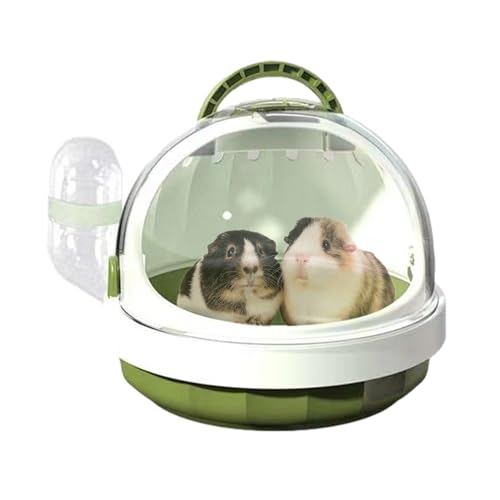 Hamster-Tragetasche, Meerschweinchen-Tragetasche, tragbarer Reise-Kleintierkäfig, Panoramatasche, Meerschweinchen-Reiseträger mit abnehmbarer Wasserflasche für Hamster, Kaninchen (C) von DSOPV