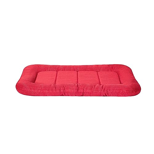 DSOUWEH Haustiermatte, wasserdicht und feuchtigkeitsbeständig, präzisionsgewebt, Kratzfest, Kratzfest, Hundematte, Stoff, Oxford Stoffmatte, Rot, S 60 * 44cm von DSOUWEH