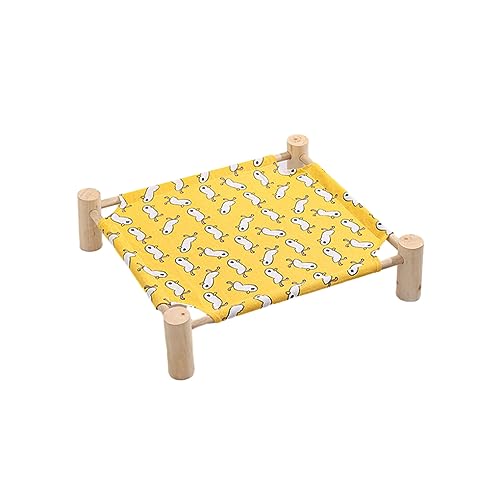 DSOUWEH Hundebett aus Holzstoff für kleine Haustiere. Robustes und langlebiges, abnehmbares und waschbares Haustierbett. Kleines Haustierbett aus Holz, S Gelbe Bodenente DSOUWEH Hundebett aus Holzstoff für kleine Haustiere. Robustes und langlebiges, abnehmbares und waschbares Haustierbett. Kleines Haustierbett aus Holz, S Gelbe Bodenente von DSOUWEH