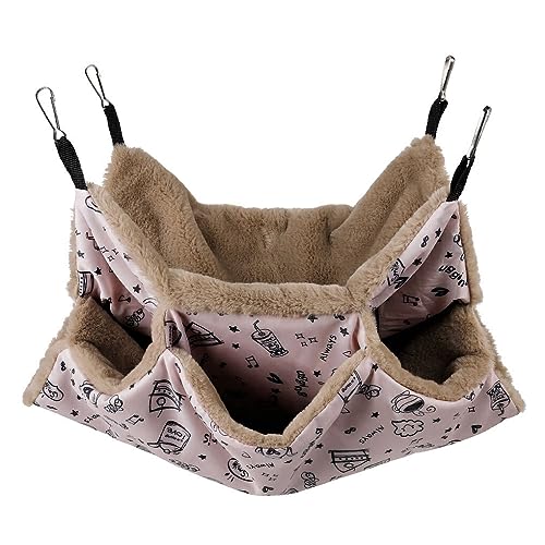 DSOUWEH Robuste und Bequeme Haustierdecke für gemütliches Nickerchen im Hängemattenkäfigbett. Weiche und Bequeme Plüschhängematte für Meerschweinchenkäfig, rosa Tasse DSOUWEH Robuste und Bequeme Haustierdecke für gemütliches Nickerchen im Hängemattenkäfigbett. Weiche und Bequeme Plüschhängematte für Meerschweinchenkäfig, rosa Tasse von DSOUWEH