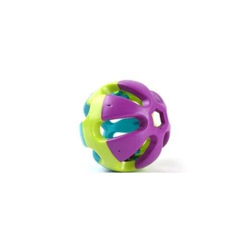 DSOUWEH Stilvolles Katzenglocken Ballspielzeug für spannende Spielsitzungen. Langlebiges Kunststoff Katze Hundewelpen Happy Jingle Bell Ballspielzeug Geschenk von DSOUWEH
