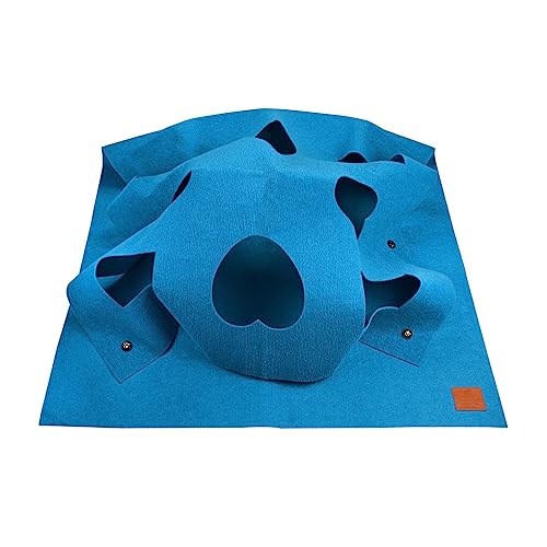DSOUWEH Strapazierfähige und langlebige Spielmatte für Katzenaktivitäten, langlebig, niedlich, praktisch, praktisch und tragbar, Quadratisch blau, 100cm*100cm DSOUWEH Strapazierfähige und langlebige Spielmatte für Katzenaktivitäten, langlebig, niedlich, praktisch, praktisch und tragbar, Quadratisch blau, 100cm*100cm von DSOUWEH