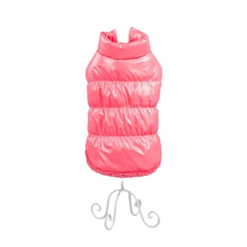 DSOUWEH Warme und Bequeme Winterkleidung für Hunde für EIN breites Anwendungsspektrum. Winter Daunenjacke für Haustiere. Warme Hundekleidung aus Polyester, Rosa, XL von DSOUWEH