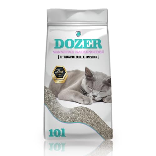 10 Liter Dozer Katzenstreu 10L Sensitive mit Babypuderduft Klumpstreu Premium Katzenstreu mit Babypuder-Duft - Feine Klumpstreu aus Bentonit 10L 10 Liter Dozer Katzenstreu 10L Sensitive mit Babypuderduft Klumpstreu Premium Katzenstreu mit Babypuder-Duft - Feine Klumpstreu aus Bentonit 10L von DTP-SOFT