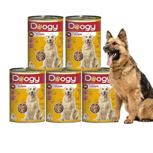 1250g Hundefutter Rind Nassfutter alle Rasse Dosen Futter für Hunde (x10) von DTP-SOFT