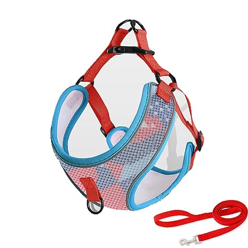 Atmungsaktives, Bequemes Hundegeschirr Und Leine-Set Für Den Außenbereich, Hundegeschirr Mit Bedrucktem Muster, Verstellbar, Kein Ziehen, Hundegeschirr Und Leine-Set Für Chihuahua, Mops,E,M Atmungsaktives, Bequemes Hundegeschirr Und Leine-Set Für Den Außenbereich, Hundegeschirr Mit Bedrucktem Muster, Verstellbar, Kein Ziehen, Hundegeschirr Und Leine-Set Für Chihuahua, Mops,E,M von DTREEL
