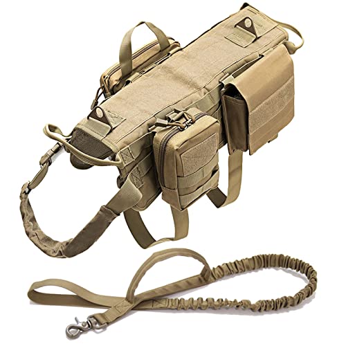 Collie K9 Malinois Labrador Großer Hund, Militärisches Taktisches Geschirr, Outdoor-Haustier-Trainingsgeschirr, Weste, Hundegeschirr Und Leine, Set Für Camping, Jagd, Hundegeschirr Und Leine Collie K9 Malinois Labrador Großer Hund, Militärisches Taktisches Geschirr, Outdoor-Haustier-Trainingsgeschirr, Weste, Hundegeschirr Und Leine, Set Für Camping, Jagd, Hundegeschirr Und Leine von DTREEL