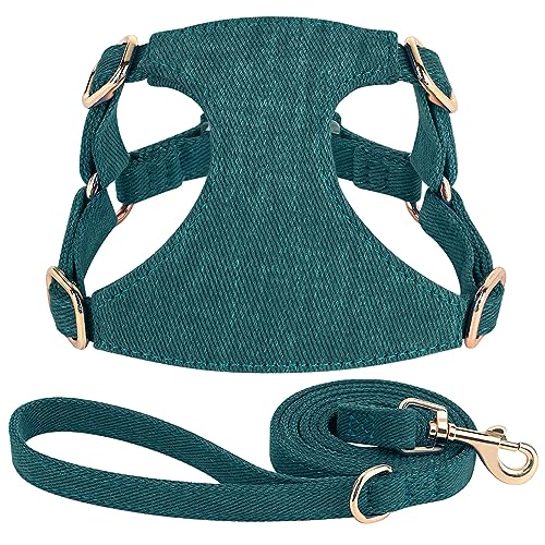 Einfarbiges Baumwoll-Hundegeschirr, Leine-Set, Für Kleine Hunde, Welpen, Katzen, Netzgeschirr, Outdoor-Spaziergang, Training, Haustiergeschirr, Weste Für Chihuahua, Yorkie,Grün,XXS Einfarbiges Baumwoll-Hundegeschirr, Leine-Set, Für Kleine Hunde, Welpen, Katzen, Netzgeschirr, Outdoor-Spaziergang, Training, Haustiergeschirr, Weste Für Chihuahua, Yorkie,Grün,XXS von DTREEL