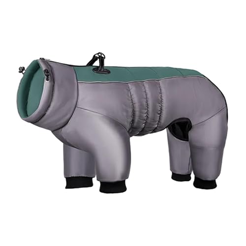 Herbst Und Winter, Verdickte Und Warme Daunenjacke Für Große Hunde, Winter-Outdoor-Winddichter Und Wasserdichter Hundemantel, Haustier-Overall, Mittelgroßer Großer Hund, Labrador, Franz von DTREEL