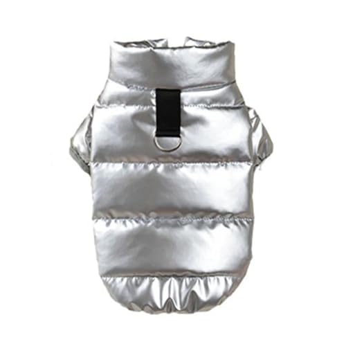 Herbst Und Winter Verdickte Und Warme Einfarbige Haustierjacke, Wind- Und wasserdichte Hundejacke Für Den Außenbereich, Chihuahua, Französische Bulldogge, Mopsjacke, Kleidung,Silber,S Herbst Und Winter Verdickte Und Warme Einfarbige Haustierjacke, Wind- Und wasserdichte Hundejacke Für Den Außenbereich, Chihuahua, Französische Bulldogge, Mopsjacke, Kleidung,Silber,S von DTREEL