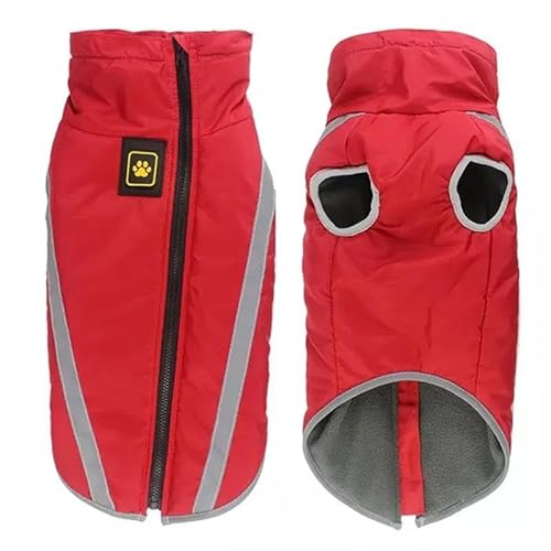 Jacke Für Labrador, Französische Bulldogge, Deutscher Schäferhund, Weiche Und Bequeme Haustierjacke, Warme Hundejacke Für Herbst Und Winter, Wind- Und wasserdichte Outdoor-Haustierjacke Mit von DTREEL