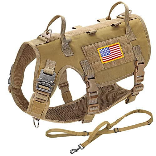 Militärisches Taktisches Hundegeschirr, Strapazierfähiges Nylon-Haustiergeschirr, Leine, Weste, Arbeitshunde-Trainingsgeschirr, Outdoor, Deutscher Schäferhund, Labrador, Verstellbares Geschi Militärisches Taktisches Hundegeschirr, Strapazierfähiges Nylon-Haustiergeschirr, Leine, Weste, Arbeitshunde-Trainingsgeschirr, Outdoor, Deutscher Schäferhund, Labrador, Verstellbares Geschi von DTREEL