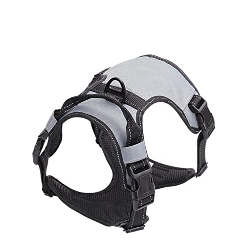 Mit Kontrollgriff, Hundegeschirr, Weste, Kein Ziehen, Hundegeschirr, Outdoor, Reflektierend, Atmungsaktiv, Hundegeschirr, Militärisch, Taktisch, Verstellbares Hundegeschirr,Grau,XS Mit Kontrollgriff, Hundegeschirr, Weste, Kein Ziehen, Hundegeschirr, Outdoor, Reflektierend, Atmungsaktiv, Hundegeschirr, Militärisch, Taktisch, Verstellbares Hundegeschirr,Grau,XS von DTREEL