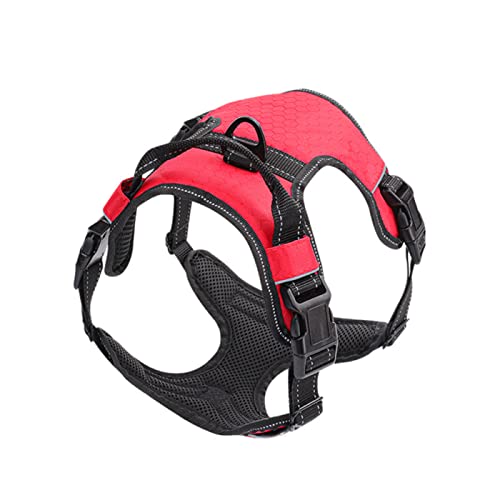 Mit Kontrollgriff, Hundegeschirr, Weste, Kein Ziehen, Hundegeschirr, Outdoor, Reflektierend, Atmungsaktiv, Hundegeschirr, Militärisch, Taktisch, Verstellbares Hundegeschirr,Rot,XS Mit Kontrollgriff, Hundegeschirr, Weste, Kein Ziehen, Hundegeschirr, Outdoor, Reflektierend, Atmungsaktiv, Hundegeschirr, Militärisch, Taktisch, Verstellbares Hundegeschirr,Rot,XS von DTREEL