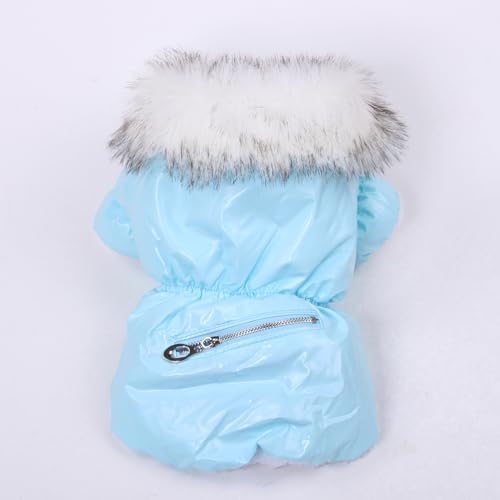 PU-Ledermantel Für Hunde Und Katzen Mit Reißverschlusstaschen-Design, Hundemantel, Haustier-Kapuzenpullover, Herbst-Winter, Warme Haustierkleidung, Kleidung Für Chihuahua, Mops, wasserdichte von DTREEL