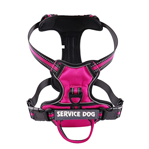 Personalisierte Reflektierende Hundegeschirrweste, Individuelle Gravur, Langlebiges Nylon, Verstellbares Hundegeschirr, Outdoor, Militärisch, Taktisch, Atmungsaktiv, Haustiergeschirr,Rosenro von DTREEL