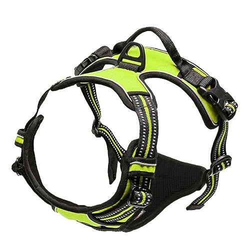 Reflektierende Hundegeschirr-Weste Für Den Außenbereich, Militärisches Taktisches Hundegeschirr, Gehtrainings-Hundeweste Mit Griff, Strapazierfähiges Nylon, Verstellbares Hundegeschirr,Grün, Reflektierende Hundegeschirr-Weste Für Den Außenbereich, Militärisches Taktisches Hundegeschirr, Gehtrainings-Hundeweste Mit Griff, Strapazierfähiges Nylon, Verstellbares Hundegeschirr,Grün, von DTREEL