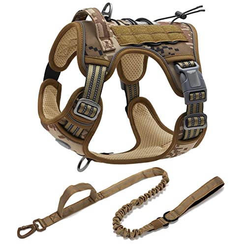 Reflektierendes Hundegeschirr Für Den Außenbereich, Haustier-Trainingsgeschirr, Leinen-Set, Verstellbares, Gepolstertes Hundegeschirr, Leinen-Set, Nylon, Militärisches Taktisches Hundegeschi Reflektierendes Hundegeschirr Für Den Außenbereich, Haustier-Trainingsgeschirr, Leinen-Set, Verstellbares, Gepolstertes Hundegeschirr, Leinen-Set, Nylon, Militärisches Taktisches Hundegeschi von DTREEL