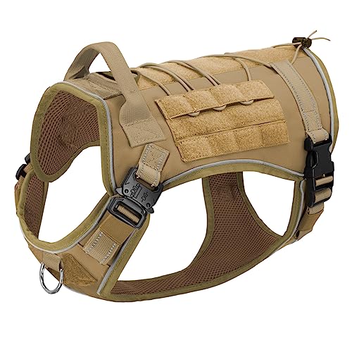 Reflektierendes Militärisches Taktisches Hundegeschirr Und Leine-Set Für Den Außenbereich, Keine Zug-Hundeweste, Arbeitshund, Robuste Nylon-Geschirrweste Für Mittelgroße Und Große Hunde, Deu Reflektierendes Militärisches Taktisches Hundegeschirr Und Leine-Set Für Den Außenbereich, Keine Zug-Hundeweste, Arbeitshund, Robuste Nylon-Geschirrweste Für Mittelgroße Und Große Hunde, Deu von DTREEL