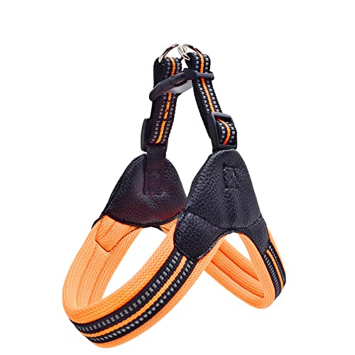 Reflektierendes Nylon-Mesh-Hundegeschirr Für Den Außenbereich, Verstellbares Hundegeschirr, Atmungsaktives Haustiergeschirr Für Chihuahua, Mops, Labrador,orange,XS Reflektierendes Nylon-Mesh-Hundegeschirr Für Den Außenbereich, Verstellbares Hundegeschirr, Atmungsaktives Haustiergeschirr Für Chihuahua, Mops, Labrador,orange,XS von DTREEL