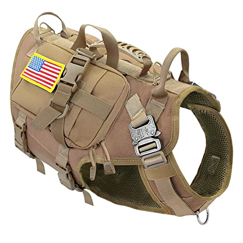 Robustes Militärisches Taktisches Hundegeschirr Aus Nylon, Kein Ziehen, Haustiergeschirr, Weste, Outdoor-Hund, Camping, Jagd, Trainingsgeschirr Und Leine-Set, Labrador-Collie-Geschirr Und Le Robustes Militärisches Taktisches Hundegeschirr Aus Nylon, Kein Ziehen, Haustiergeschirr, Weste, Outdoor-Hund, Camping, Jagd, Trainingsgeschirr Und Leine-Set, Labrador-Collie-Geschirr Und Le von DTREEL