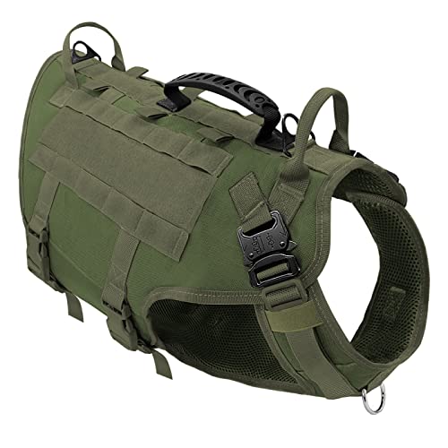 Robustes Militärisches Taktisches Hundegeschirr Aus Nylon, Kein Ziehen, Haustiergeschirr, Weste, Outdoor-Hund, Camping, Jagd, Trainingsgeschirr Und Leine-Set, Labrador-Collie-Geschirr Und Le Robustes Militärisches Taktisches Hundegeschirr Aus Nylon, Kein Ziehen, Haustiergeschirr, Weste, Outdoor-Hund, Camping, Jagd, Trainingsgeschirr Und Leine-Set, Labrador-Collie-Geschirr Und Le von DTREEL