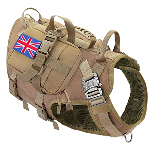 Robustes Militärisches Taktisches Hundegeschirr Aus Nylon, Kein Ziehen, Haustiergeschirr, Weste, Outdoor-Hund, Camping, Jagd, Trainingsgeschirr Und Leine-Set, Labrador-Collie-Geschirr Und Le Robustes Militärisches Taktisches Hundegeschirr Aus Nylon, Kein Ziehen, Haustiergeschirr, Weste, Outdoor-Hund, Camping, Jagd, Trainingsgeschirr Und Leine-Set, Labrador-Collie-Geschirr Und Le von DTREEL