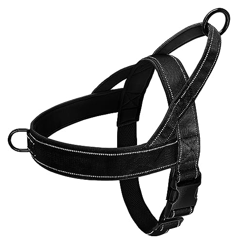 Strapazierfähiges, Verstellbares Hundegeschirr Aus Nylon Mit Griffen, Kein Ziehen, Haustiergeschirr, Reflektierendes Hundetrainingsgeschirr Für Den Außenbereich, Für Deutschen Schäferhund Un Strapazierfähiges, Verstellbares Hundegeschirr Aus Nylon Mit Griffen, Kein Ziehen, Haustiergeschirr, Reflektierendes Hundetrainingsgeschirr Für Den Außenbereich, Für Deutschen Schäferhund Un von DTREEL