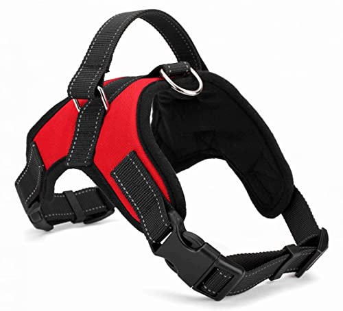 Strapazierfähiges Nylon-Hundegeschirr, Schnellverschluss-Haustiergeschirr, Weste, Outdoor-Hundetraining, Atmungsaktives Haustiergeschirr, Verstellbares Camping-Jagd-Hundegeschirr,B,L von DTREEL
