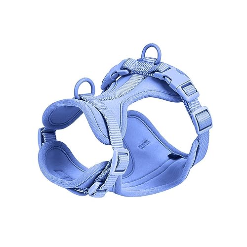 Verstellbares, Langlebiges Nylon-Hundegeschirr, Weste, Kein Ziehen, Atmungsaktives, Weiches Hundegeschirr, Outdoor-Walking-Training, Camping, Jagd, Wasserdichtes Hundegeschirr,Blau A,XS Verstellbares, Langlebiges Nylon-Hundegeschirr, Weste, Kein Ziehen, Atmungsaktives, Weiches Hundegeschirr, Outdoor-Walking-Training, Camping, Jagd, Wasserdichtes Hundegeschirr,Blau A,XS von DTREEL