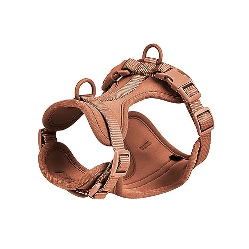 Verstellbares, Langlebiges Nylon-Hundegeschirr, Weste, Kein Ziehen, Atmungsaktives, Weiches Hundegeschirr, Outdoor-Walking-Training, Camping, Jagd, Wasserdichtes Hundegeschirr,Kaffee,M Verstellbares, Langlebiges Nylon-Hundegeschirr, Weste, Kein Ziehen, Atmungsaktives, Weiches Hundegeschirr, Outdoor-Walking-Training, Camping, Jagd, Wasserdichtes Hundegeschirr,Kaffee,M von DTREEL