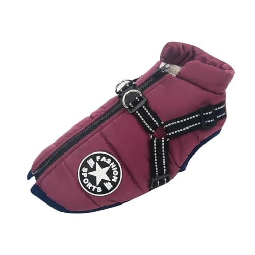 Warme Winterjacke Für Hunde, Kleidung Für Kleine Und Mittelgroße Hunde, Warme Fleecejacke Für Den Außenbereich, Wind- Und Wasserdicht, Haustiermantel Mit Geschirr, Kleidung Für Chihuahu von DTREEL