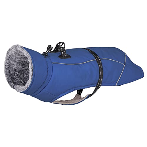 Warme Winterkleidung Für Große Hunde, wasserdichte Jacke Für Große Hunde, Warme Fleece-Haustierjacke, Jacke Für Französische Bulldogge, Dobermann, Pinscher, Windhund, Collie,Blau,4XL von DTREEL