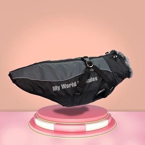 Wind- Und wasserdichte Outdoor-Jacke Für Große Hunde, Herbst Und Winter, Warmer Pelzkragen, Haustiermantel, Jacke Für Französische Bulldogge, Wilma, Labrador, Deutscher Schäferhund,A,XL Wind- Und wasserdichte Outdoor-Jacke Für Große Hunde, Herbst Und Winter, Warmer Pelzkragen, Haustiermantel, Jacke Für Französische Bulldogge, Wilma, Labrador, Deutscher Schäferhund,A,XL von DTREEL