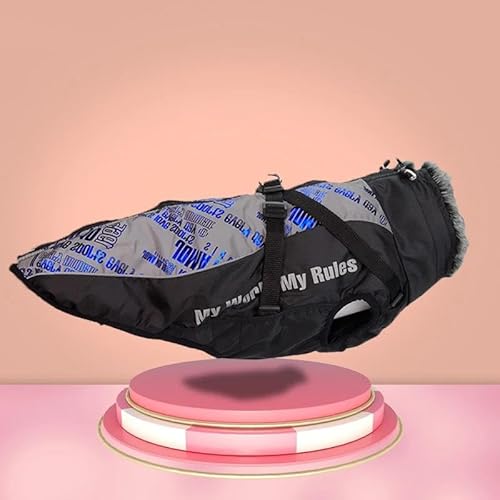 Wind- Und wasserdichte Outdoor-Jacke Für Große Hunde, Herbst Und Winter, Warmer Pelzkragen, Haustiermantel, Jacke Für Französische Bulldogge, Wilma, Labrador, Deutscher Schäferhund,E,XL Wind- Und wasserdichte Outdoor-Jacke Für Große Hunde, Herbst Und Winter, Warmer Pelzkragen, Haustiermantel, Jacke Für Französische Bulldogge, Wilma, Labrador, Deutscher Schäferhund,E,XL von DTREEL