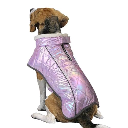 Wind- Und wasserdichte Outdoor-Jacke Für Große Hunde, Winter, Verdickter Warmer Haustiermantel, Labrador Husky, Reflektierende Kleidung, Mittelgroße Und Große Hundebekleidung,B,3XL von DTREEL