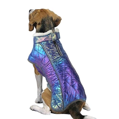 Wind- Und wasserdichte Outdoor-Jacke Für Große Hunde, Winter, Verdickter Warmer Haustiermantel, Labrador Husky, Reflektierende Kleidung, Mittelgroße Und Große Hundebekleidung,D,3XL von DTREEL