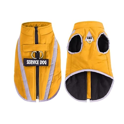 Winter Warm Fleece Haustier Personalisierte Jacke Kleidung Outdoor Winddicht Wasserdicht Katze Und Hund Jacke Kleidung Französische Bulldogge Chihuahua Mops Labrador Jacke,Gelb,3XL Winter Warm Fleece Haustier Personalisierte Jacke Kleidung Outdoor Winddicht Wasserdicht Katze Und Hund Jacke Kleidung Französische Bulldogge Chihuahua Mops Labrador Jacke,Gelb,3XL von DTREEL