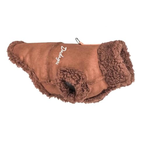 Winter Warme Fleece-Hundejacke, Kleidung Für Chihuahua, Mops, Französische Bulldogge, Weiche Und Bequeme Haustierjacke, Winddichter Outdoor-Haustiermantel,Braun,XL Winter Warme Fleece-Hundejacke, Kleidung Für Chihuahua, Mops, Französische Bulldogge, Weiche Und Bequeme Haustierjacke, Winddichter Outdoor-Haustiermantel,Braun,XL von DTREEL