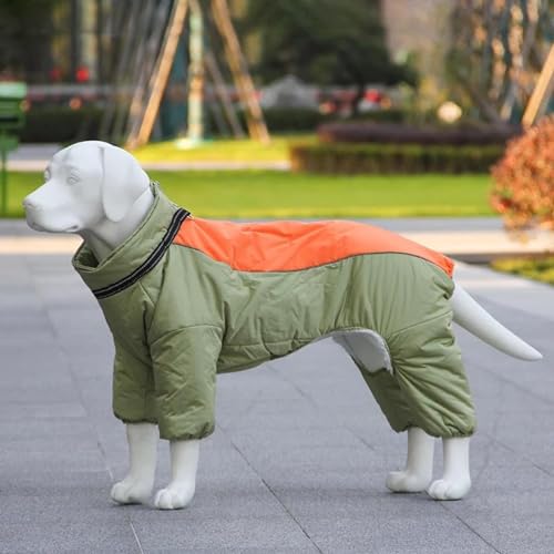 Winter Warme Fleece-Jacke Für Mittelgroße Und Große Hunde, Für Den Außenbereich, Wind- Und Wasserdicht, Weicher Und Bequemer Haustier-Overall, Windhund, Dobermann, Deutscher Schäferhund von DTREEL
