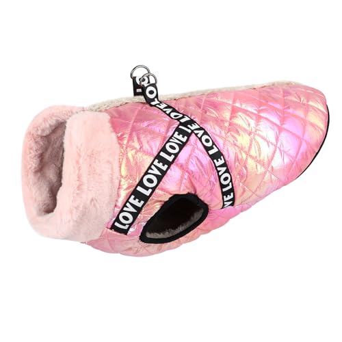 Winter Warme Haustier Mantel Weste Mode Hund Kleidung Geschirr Französisch Bulldogge Mops Chihuahua Mantel Kleidung Hund Warme Gemütliche Mantel Jacke,A,16 von DTREEL