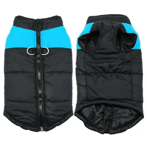 Winter Warme Haustierjacke Kleidung Chihuahua Mops Französische Bulldogge Mantel Jacke Outdoor Wind- Und wasserdichte Haustierjacke Kleidung Für Mittelgroße Und Große Hunde Und Katzen,B von DTREEL
