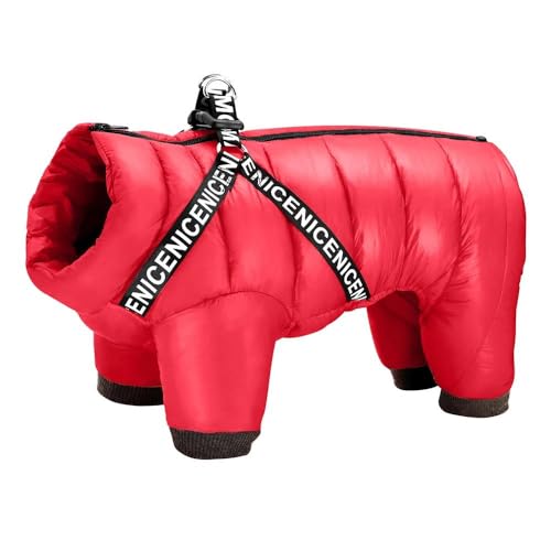 Winter Warme Hundejacke Kleidung Mit Trägern Winter Verdickte Warme Haustierjacke Kleidung Outdoor Wind- Und Wasserdichter Haustiermantel Weicher Und Bequemer Haustieroverall,Rot,16 Winter Warme Hundejacke Kleidung Mit Trägern Winter Verdickte Warme Haustierjacke Kleidung Outdoor Wind- Und Wasserdichter Haustiermantel Weicher Und Bequemer Haustieroverall,Rot,16 von DTREEL