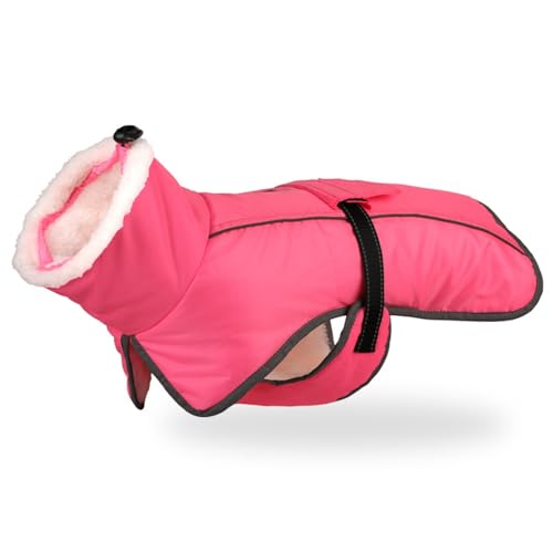 Winterwarme Hundemanteljacke, Warme Jacke Für Große Hunde, Outdoor, Winddicht, Wasserdicht, Reflektierend, Plüschmantel Für Hunde, Französische Bulldogge, Chihuahua, Labrador, Mopsjacke,A,3X Winterwarme Hundemanteljacke, Warme Jacke Für Große Hunde, Outdoor, Winddicht, Wasserdicht, Reflektierend, Plüschmantel Für Hunde, Französische Bulldogge, Chihuahua, Labrador, Mopsjacke,A,3X von DTREEL